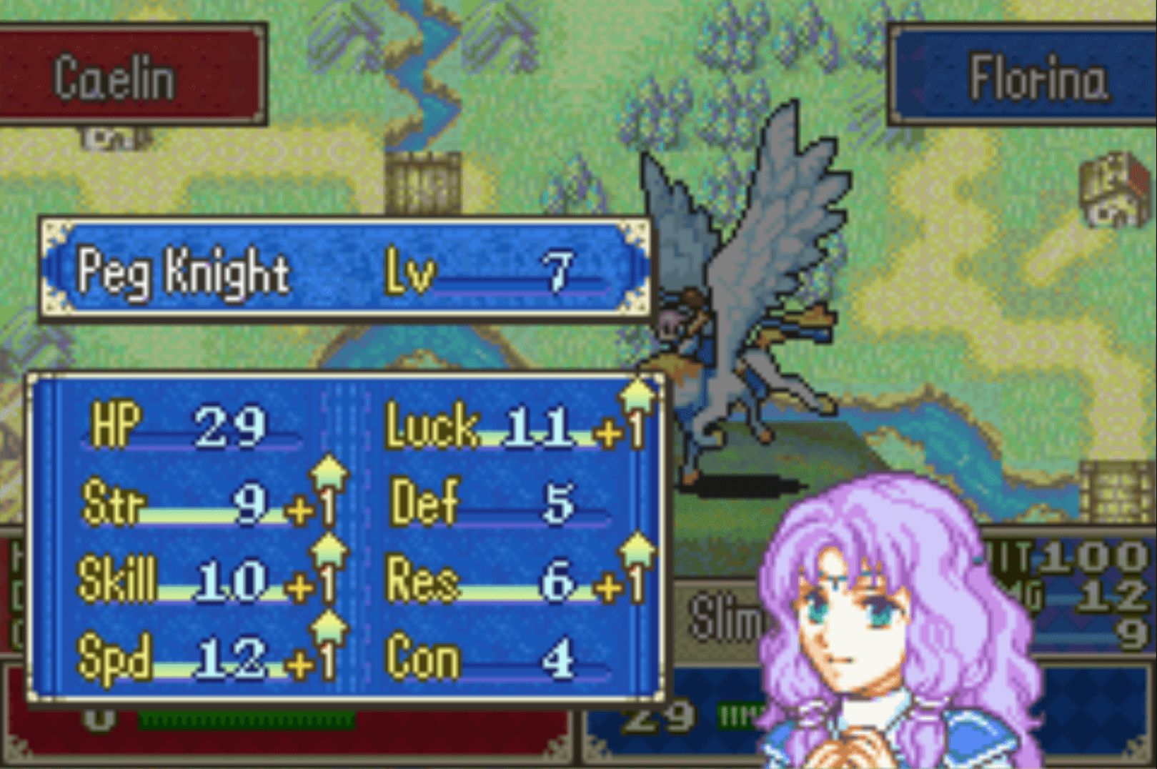 Florina Level Up Screen