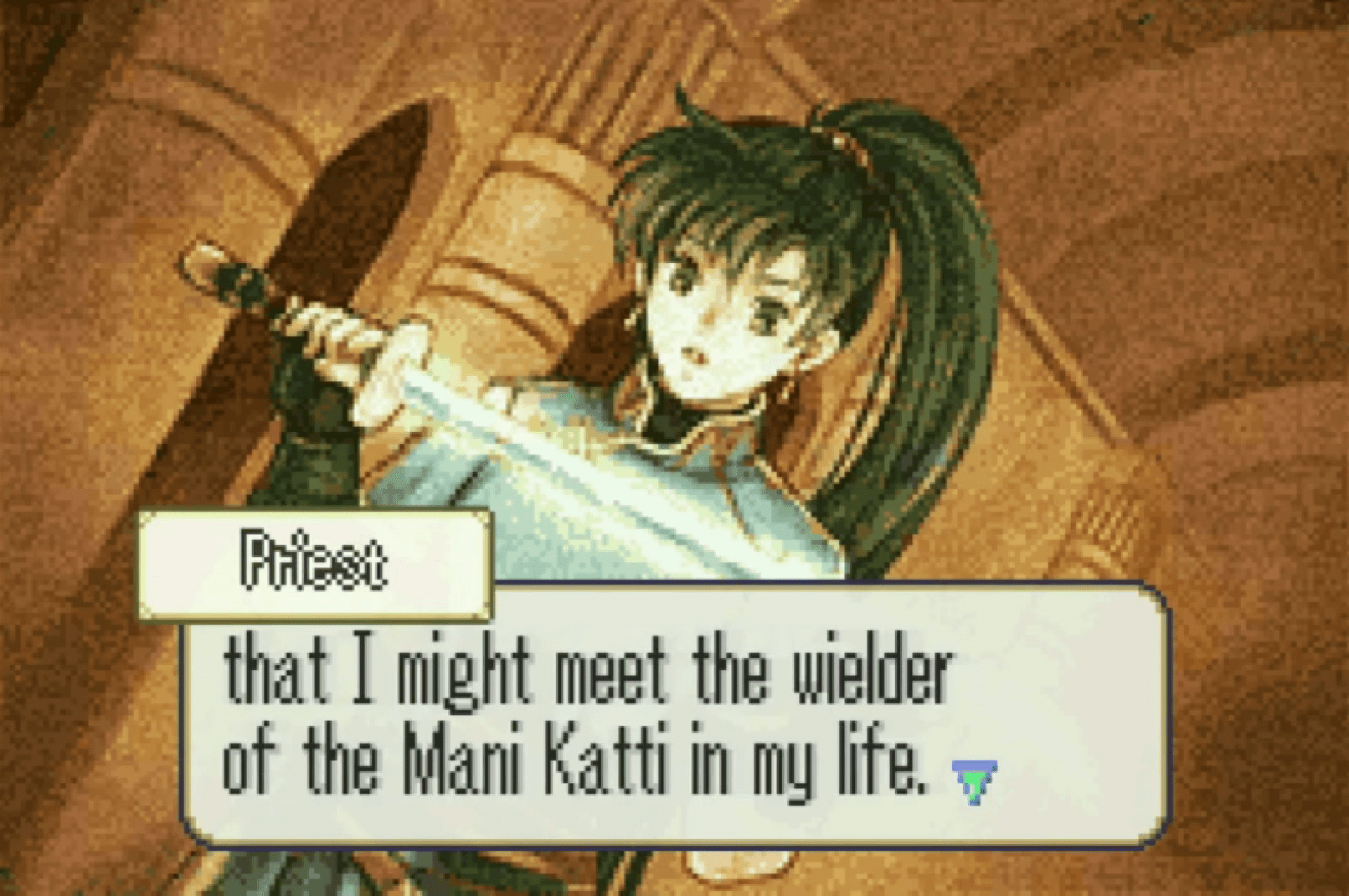 Lyn, the true wielder of Mani Katti