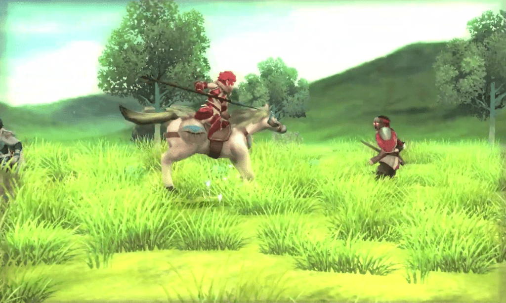 Sully launches an attack in Fire Emblem Awakening